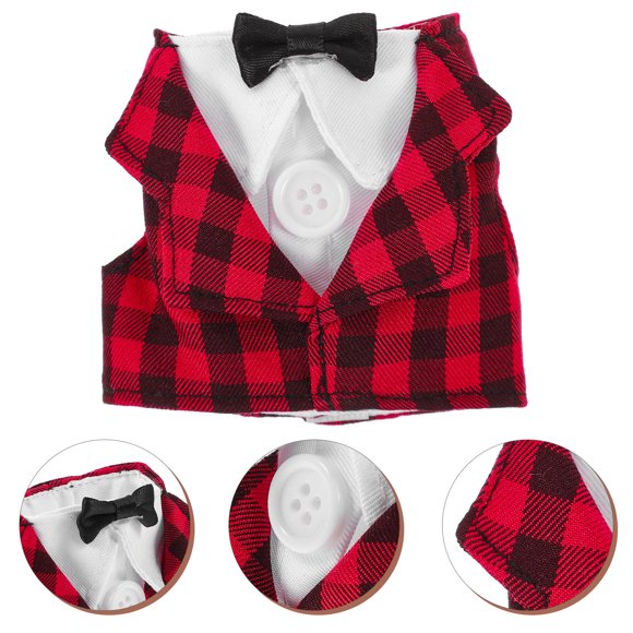OULII 1Set Polyester Cotton Adorable Bird Costume for Pet Birds Reusable Parrot Clothing 3.54X3.14X1.57in
