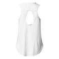 thumbnail image 4 of Rigardu Womens Workout O Neck Sleeveless Breathable Backless Tank Yoga Tops Shirt White+S, 4 of 5