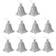 thumbnail image 3 of 10 piezas brillo campana forma árbol de Navidad decoración percha adornos plata Yuyangstore percha de árbol de navidad, 3 of 8