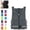 Gray, variant on Bisitoy Life Jackets for Adults, 1 Piece Double Buckle Portable Foldable Buoyancy Vest
