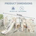 thumbnail image 3 of 12 in 1 Toddler Playset Swing & Slide, Indoor/Outdoor Climber Crawl Tunnel for 1-3 Year Olds, Eco-Friendly Backyard Playground, 3 of 8