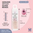 thumbnail image 3 of Miyuki Delica Seed Beads – Size 11/0 (1.6 mm), DB1243, Transparent Pink Mist AB, 7.2 g, Approx. 1440 Beads, 3 of 7