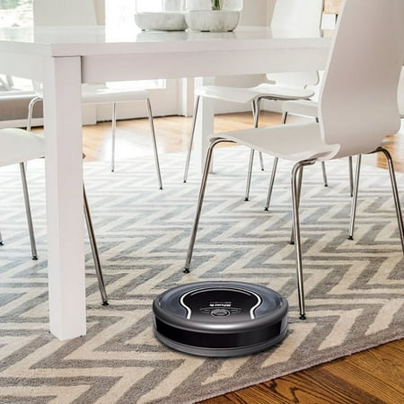 Shark - ION Robot RV761, Wi-Fi Connected, Robot Vacuum with Multi-Surface Cleaning - Black/Navy Blue