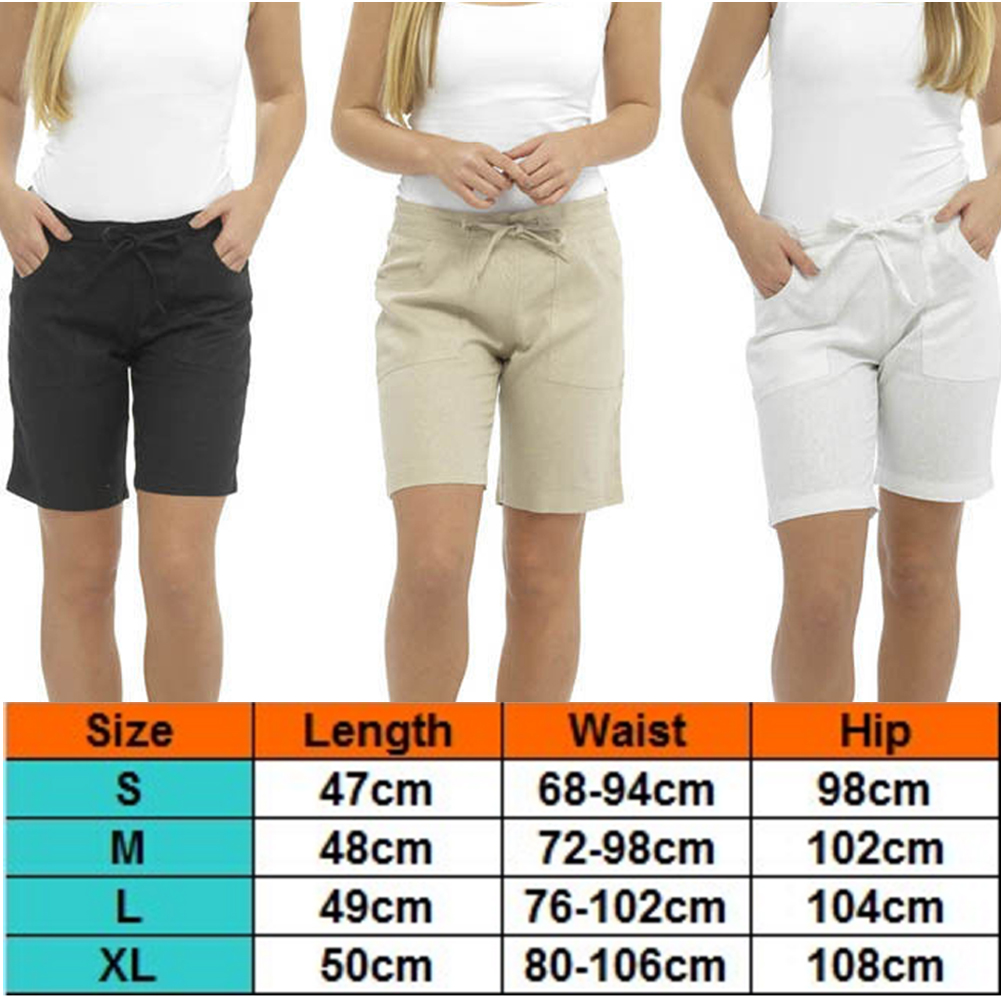 ladies knee length shorts size 18