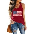 thumbnail image 3 of Uooqdmx 4th of July Tank Tops for Women, American Flag Tops for Women, Loose Tank Tops for Women, 4th of July Outfits for Women, Patriotic Tops for Women, Wine 2 L, 3 of 4