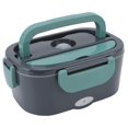 thumbnail image 3 of Electric Lunch Box 60W Heating 1.5L Capacity Stainless Steel Container 2 Charging Cables Portable Handle Lunch Box Warmer, 3 of 22