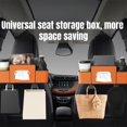 thumbnail image 4 of Car Multifunctional Seat Back Waterproof Storage Bag - Multifunctional & Waterproof Car Back Seat Organizer with Cup Holder, 2025 Universal Backrest Organizer Boxes (Black), 4 of 7