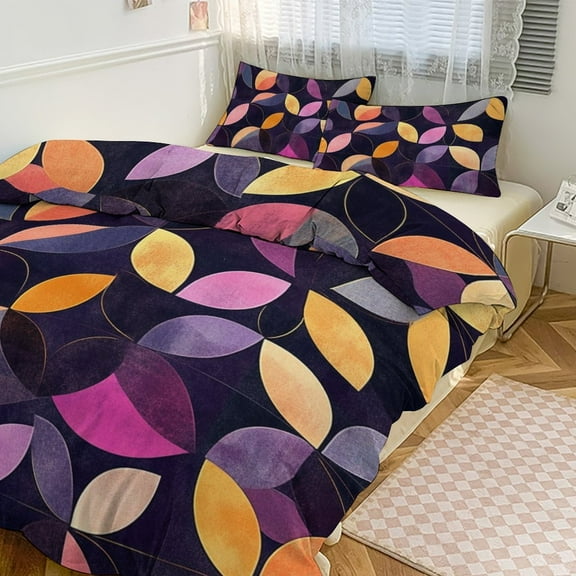 Bohemian Color Bedding Sets Twin Duvet Cover 3 Piece Cute Bed Set for Boys Girls Kid