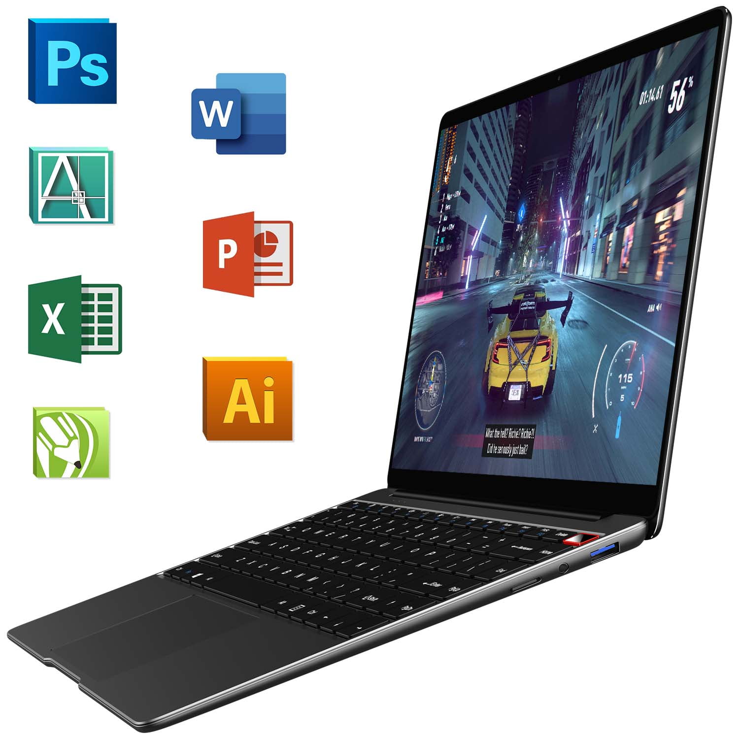 CHUWI HeroBook Pro 14.1" Laptop,256GB Storage,8GB DDR4 RAM,IPS Display ...