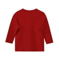 thumbnail image 4 of LIaqionyy Girls Basic Solid Color Tops 3-12 Years Casual Round Neck 3/4 Sleeves T-Shirts Lightweight Comfy Pullover, 4 of 5