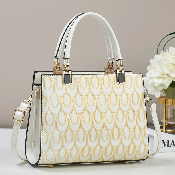 Bolsos retro para mujer, elegantes bolsos cruzados para mujer, bolsos de oficina y trabajo de moda, bolsos de lujo de cuero brillante para mujer