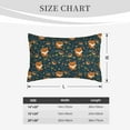 thumbnail image 4 of Daiia Cute plant fox Bedding Waterproof Pillow Protector Zippered Queen – Bed Bug Proof Pillow Encasement-16"x24", 4 of 6