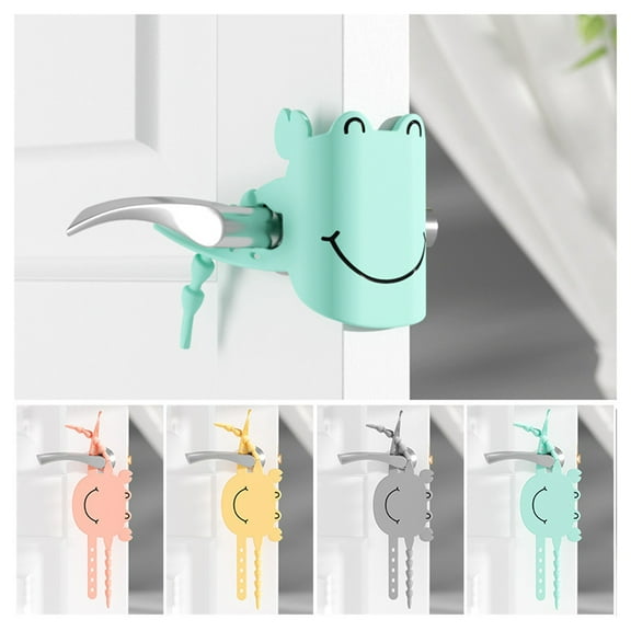 Riguas Door Silencer Noise Reduced Quiet Door Closing Cushion with Elastic Strap Door Latch Cover for Light Sleepers Toddler Safety