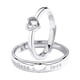 thumbnail image 1 of Anillo de compromiso a juego con corazón, cómodo y pulido para parejas, anillos de compromiso para él, conjuntos de anillos de boda, 1 of 8