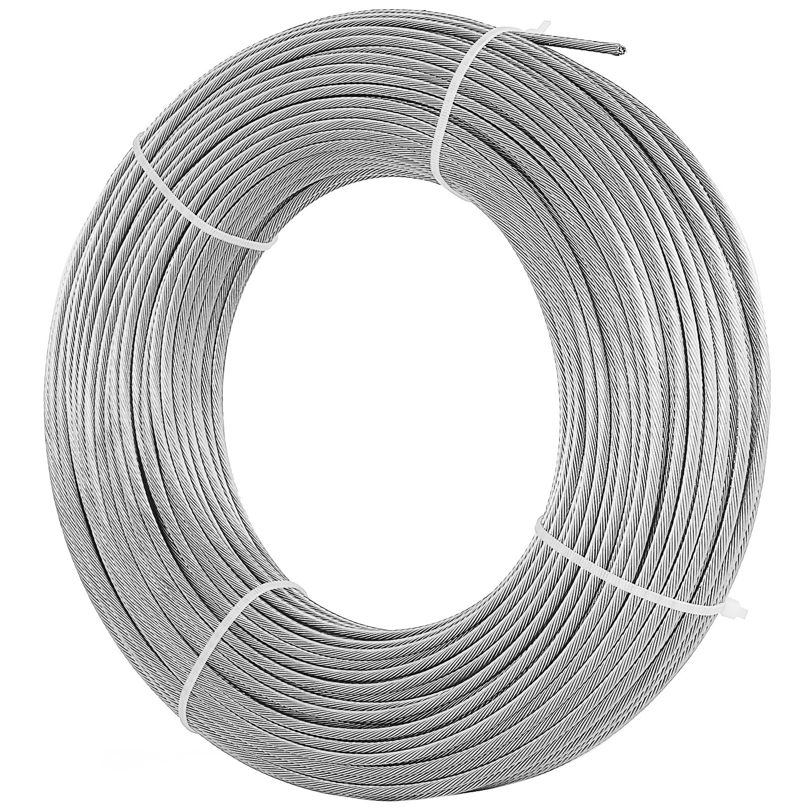 100 ft 5/32" 1x19 Cable Railing T316 Stainless Steel Wire Rope Cable Strand 