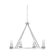 thumbnail image 3 of Traditional Eight Light Chandelier-Satin Nickel Finish Bailey Street Home 159-Bel-2893944, 3 of 5