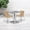 Beige, variant on Emma + Oliver 27.5" Square Aluminum Table Set-2 Dark Brown Rattan Chairs