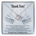 thumbnail image 2 of Endlesss Care Healthcare Medical Worker Nurse Appreciation Infinity Knot Necklace Message Card, 2 of 7