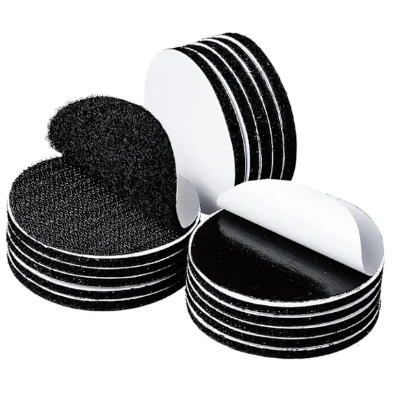 (12-pack, round 50 mm) heavy duty self-adhesive Velcro dots