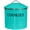 Turquoise, variant on Vintage Cookie Jar - Airtight Counter Cookie Container, Ivory Tin with Lid for Gift Giving, Large Capacity