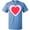 Columbia Blue, variant on Inktastic Valentine Red Heart with Dots T-Shirt