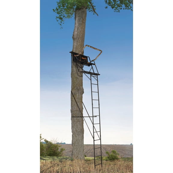 Muddy 2 Person Outdoor Hunting Climbing Ladder, Tree Stand with Flex-Tek Seat, 500 Pound Maximum Capacity