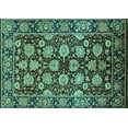 thumbnail image 1 of Ahgly Company Indoor Rectangle Oriental Turquoise Blue Industrial Area Rugs, 5' x 7', 1 of 4
