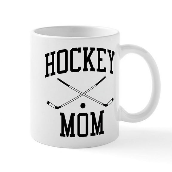 CafePress - Hockey Mom - 11 oz Ceramic Mug - Novelty Coffee Tea Cup