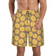 thumbnail image 2 of Uemuo Sunflower Pattern Men's Swim Trunks Hawaiian Beach Bathing Suit Swimsuits Beach Quick-Dry Shorts with Pockets-, 2 of 9
