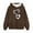 Brown, variant on Avtoify Girls Hoodies Casual, Toddler Girls Fall Clothes, Children's Long-Sleeved Patterned T-Shirt with a Printed Round Neck, Suitable for Boys' Hooded Sweatshirts with a Hood