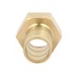 thumbnail image 2 of Conector de acoplamiento de tubo de latón con rosca hembra de 3/4 BSP y barbilla de manguera de 19 mm, 2 piezas, 2 of 3