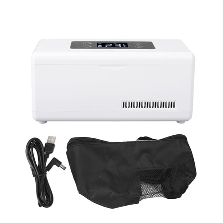 Estuche De Viaje Para Refrigerador De Insulina, Estuche Portátil Para Refrigerador De Insulina, Refrigerador De Medicamentos Para Automóvil Con Pantalla LED De Temperatura Constante Recargable Para A