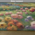 thumbnail image 5 of Ambesonne Green Place Mats Set of 4, Floral Prairie Painting Art, Standard Size, Teal Multicolor, 5 of 5
