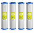 thumbnail image 1 of (4 Pack) 20"x 4.5" Granular Activated Carbon GAC Water Filter Cartridge for Reverse Osmosis System, 1 of 6