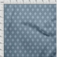 thumbnail image 4 of oneOone Cotton Poplin Twill Grayish Blue Fabric Geometric Diy Clothing Quilting Fabric Print Fabric By Yard 56 Inch Wide, 4 of 4