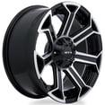 thumbnail image 3 of RTX Offroad Custom Wheel 18x9 Inch Rim for Cadillac 2000-2022 Escalade 87.1mm CB Offset Gloss Black, 3 of 3