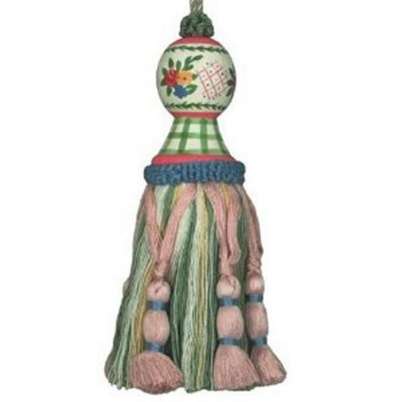 Carolyn-Green hand painted tassel