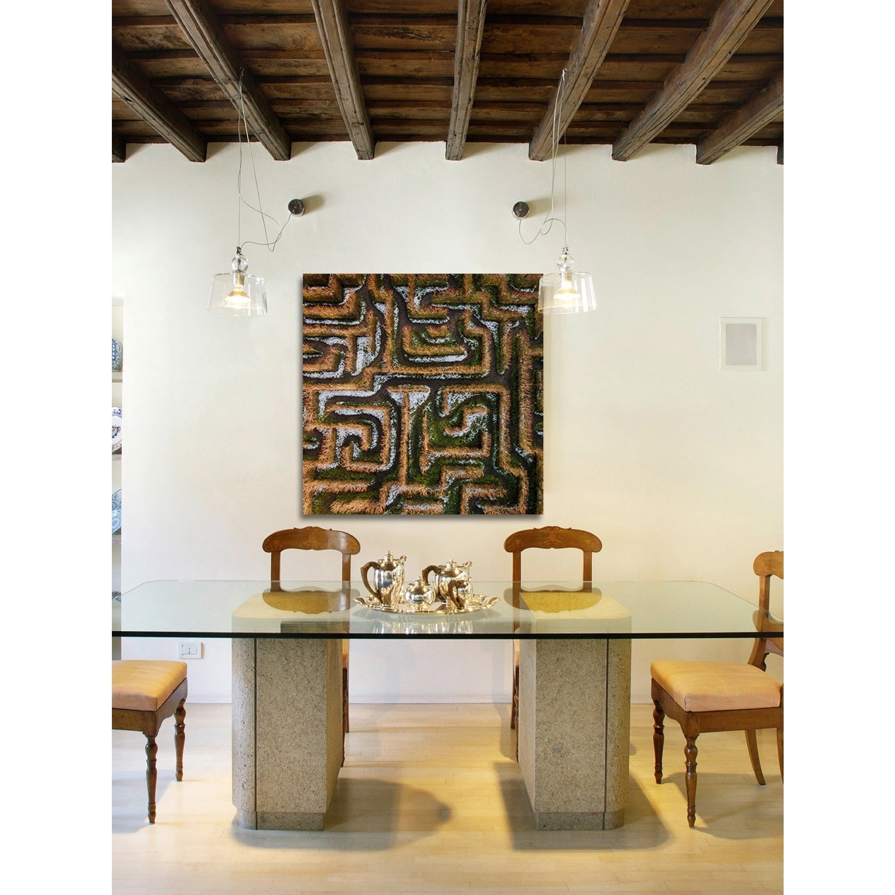 Marmont Hill "Earth Maze" by Karolis Janulis Painting Print on Wrapped Canvas
