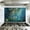 Color 1, variant on Kitchen Backsplash Peel and Stick Wall Murals Teal Landscape Blue Forest Abstract Nature Abstract Removable Mural 35.4"W x 23.6"H, Oil Proof Vinyl Wallpaper for Fireplace & Behind Stove