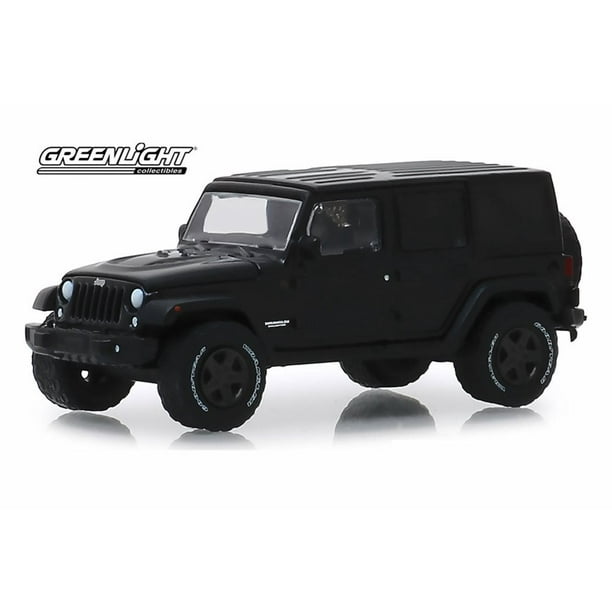 2017 Jeep Wrangler Unlimited , Black - Greenlight 28010/48 - 1/64  scale Diecast Model Toy Car 