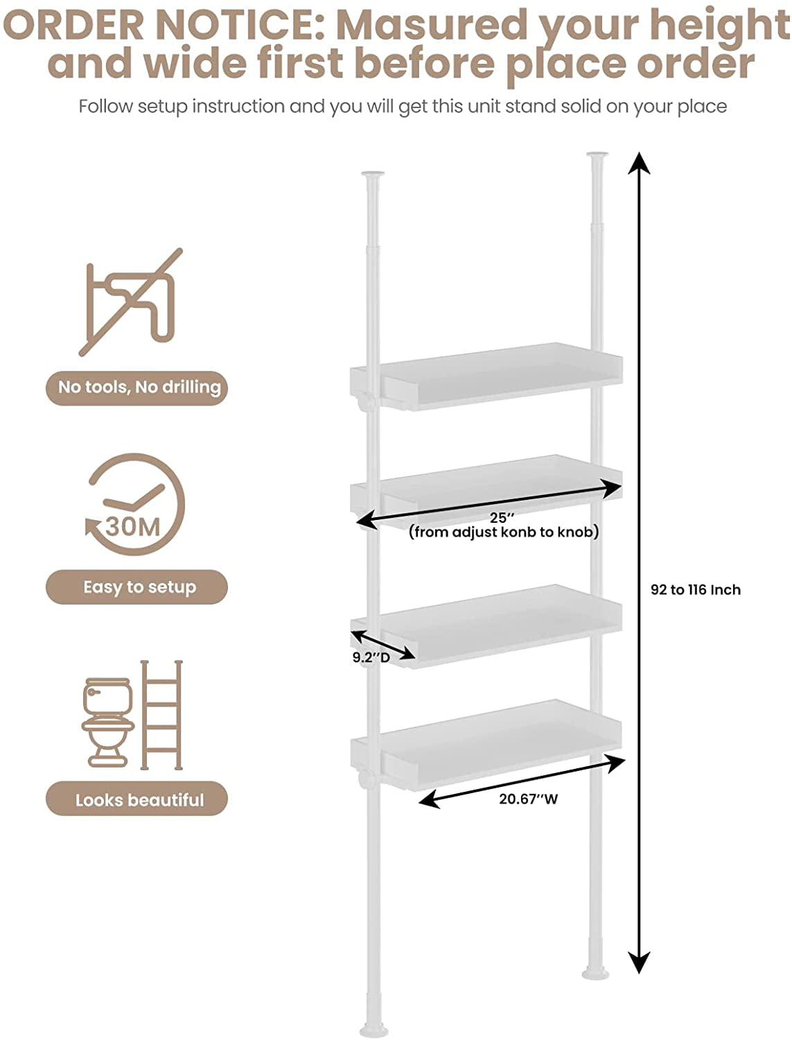  EZOWare Bathroom Storage Shelf, 4-Tier Collapsible Narrow  Storage Organizer Rack Accent Tower Display Shelving – Rubberwood : Home &  Kitchen