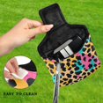 thumbnail image 4 of Haosy Soft Color Leopard Print Golf Mallet Putter Cover Strong Magnetic Leather Golf Club Headcover Closure, 4 of 7