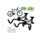thumbnail image 1 of 2pz Doble Gancho Bicicleta Soporte Porta Bicicleta Pared Xtellar negro, 1 of 4