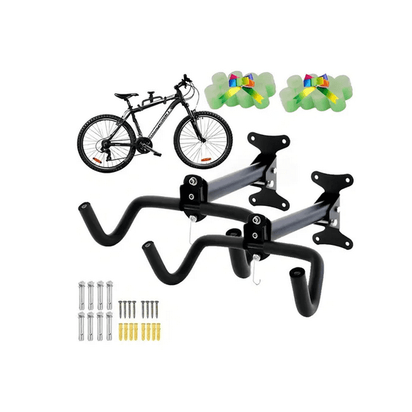 2pz Doble Gancho Bicicleta Soporte Porta Bicicleta Pared Xtellar negro