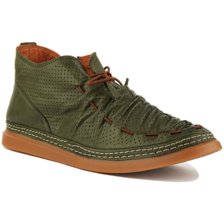 

JUSTINREESS Lia Women s Side Zip Casual Ankle Boot In Green Size 6