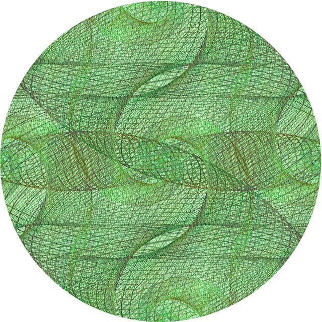 Ahgly Company Machine Washable Indoor Square Transitional Dark Lime Green Area Rugs, 3' Square