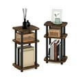 thumbnail image 6 of Furinno JUST 3-Tier Turn-N-Tube Curve End Table in Side Table Amber Pine/Black, 6 of 6