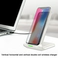 thumbnail image 3 of Giunmcul up to 45% Off Fast Wireless Charger, Certified,15W Max Wireless Charging Stand, Android and IOS, 3 of 5