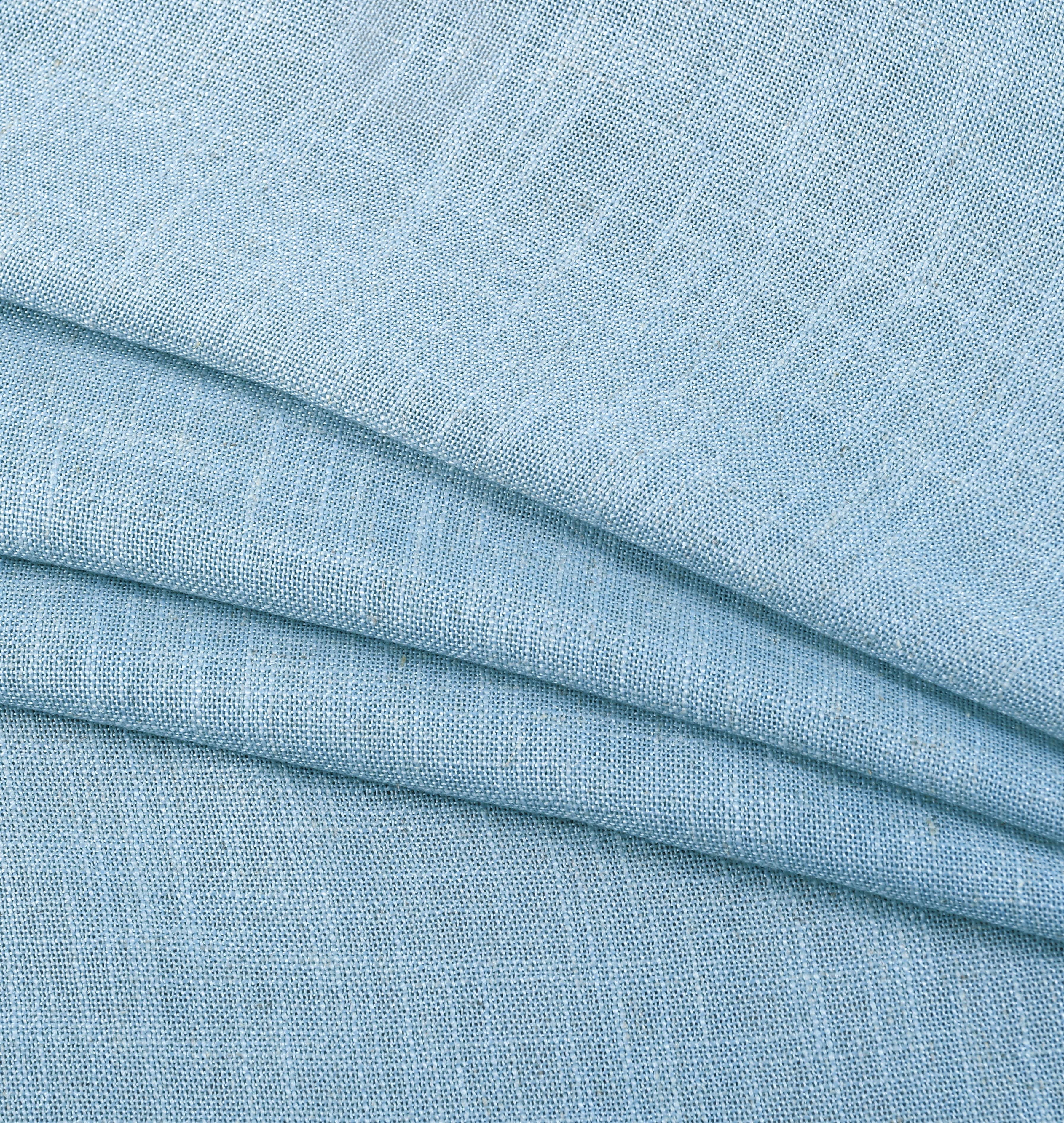 Better Homes & Gardens Linen Blend Rod Pocket Curtain Panel, Single Panel, Blue Water, 50 in W x 84 in L