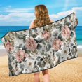 thumbnail image 6 of XYZCANDO Vintage Peony Pattern Car Seat Towel Cover Sweatproof for Gym Hiking, Non Slip Sweat-Absorbent Seat Covers Lightweight, 6 of 11